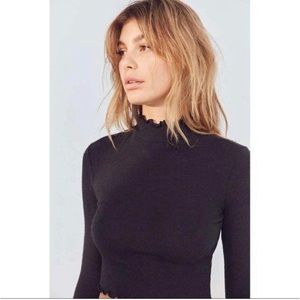 Urban Outfitters Ribbed Knit Turtleneck Top XS Out From Under